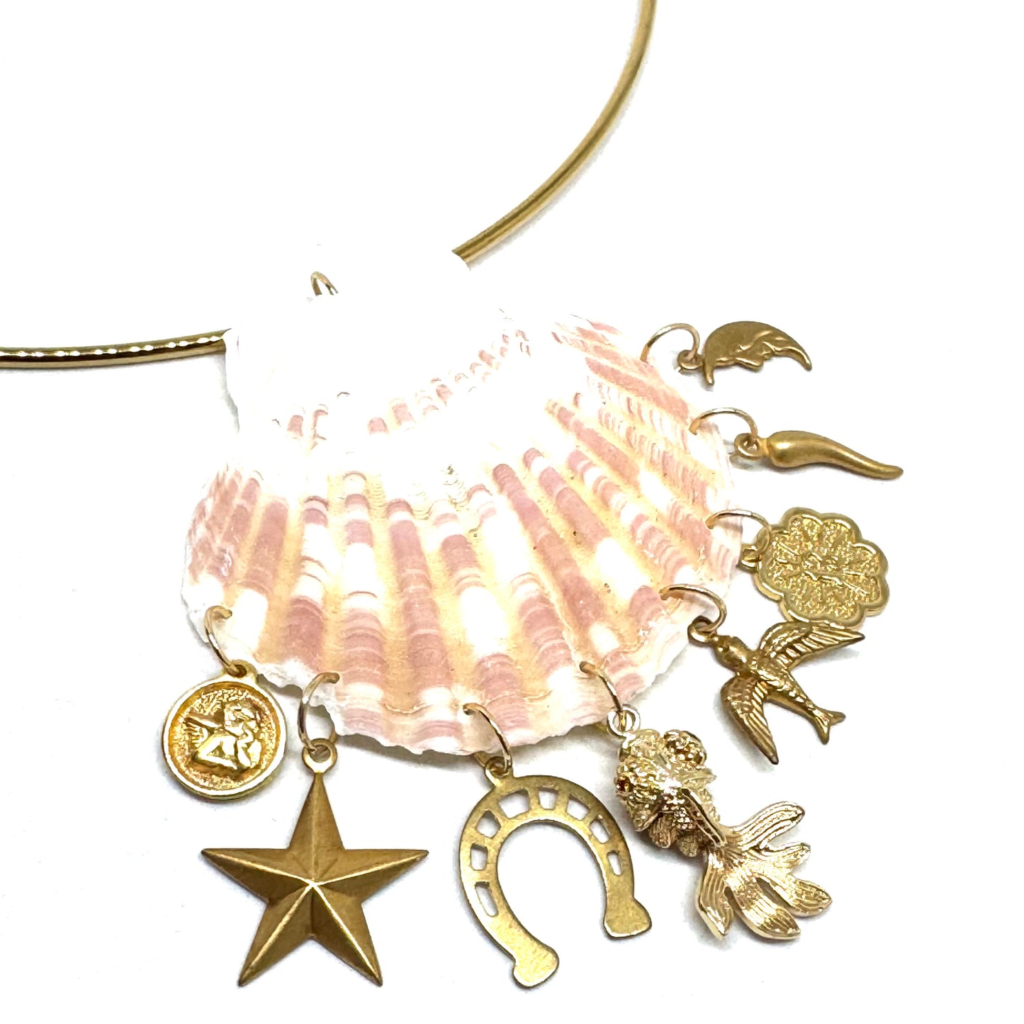 Collana Charming Shell Gold