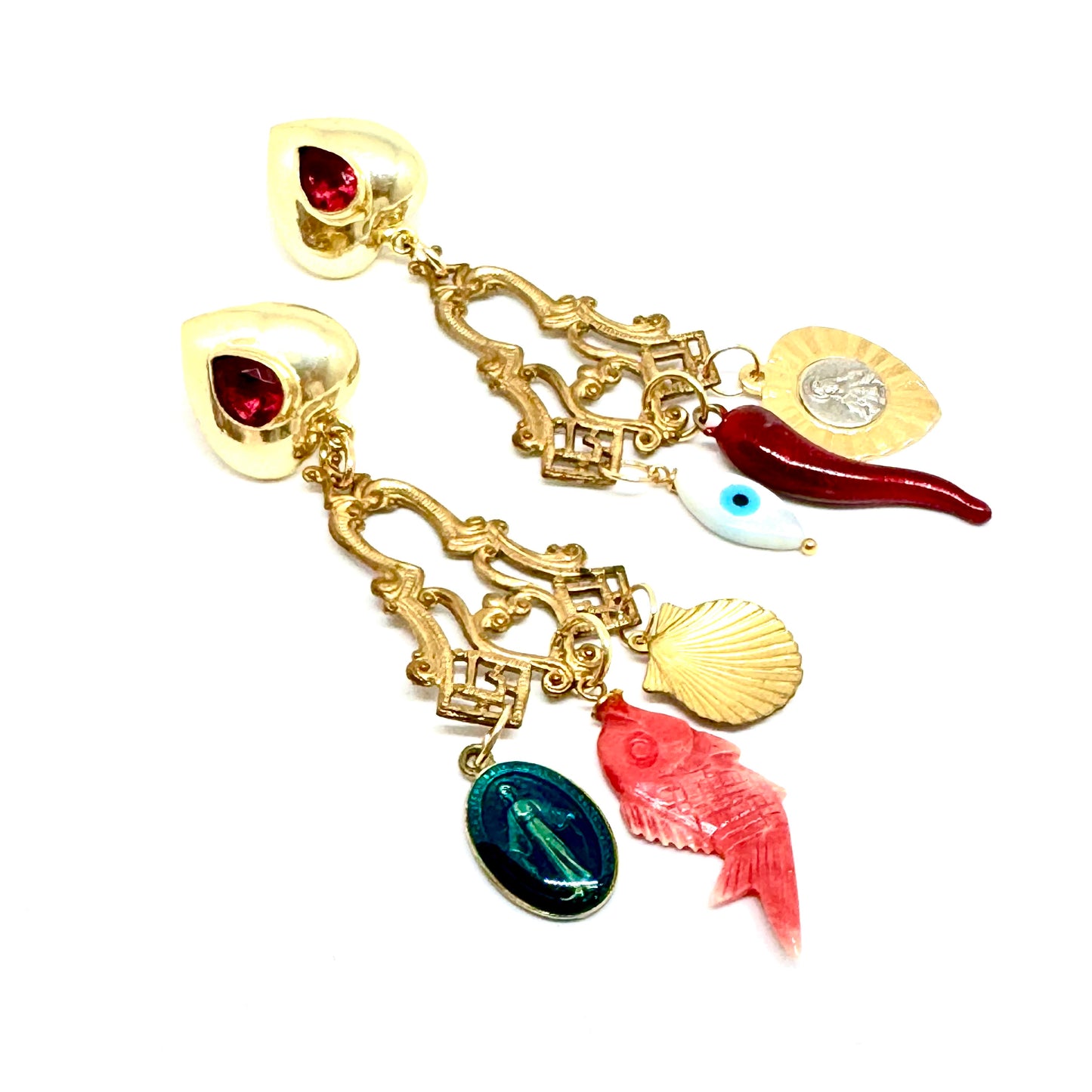 Orecchini Charms Ruby