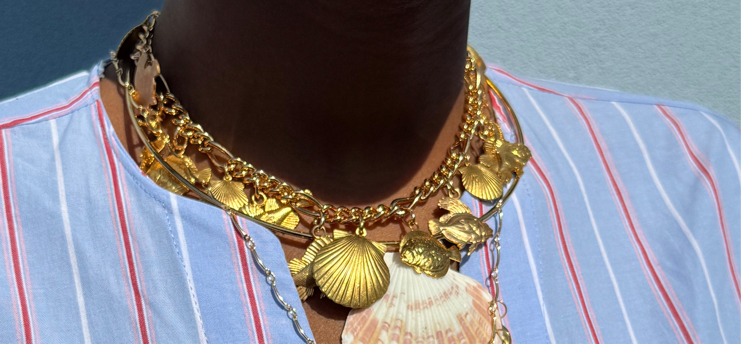 Collana Charms Mare Golden