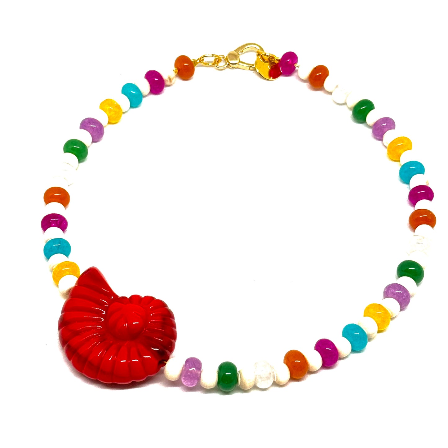Collana Girocollo Nautilus Rossa