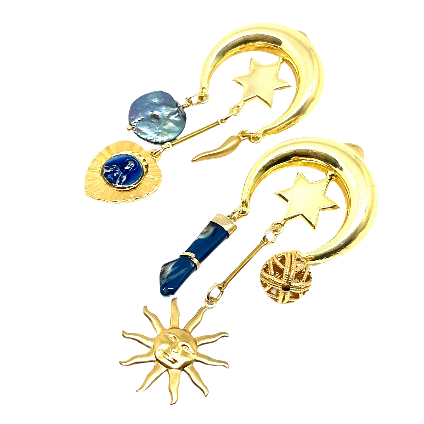 Orecchini Charms Blu