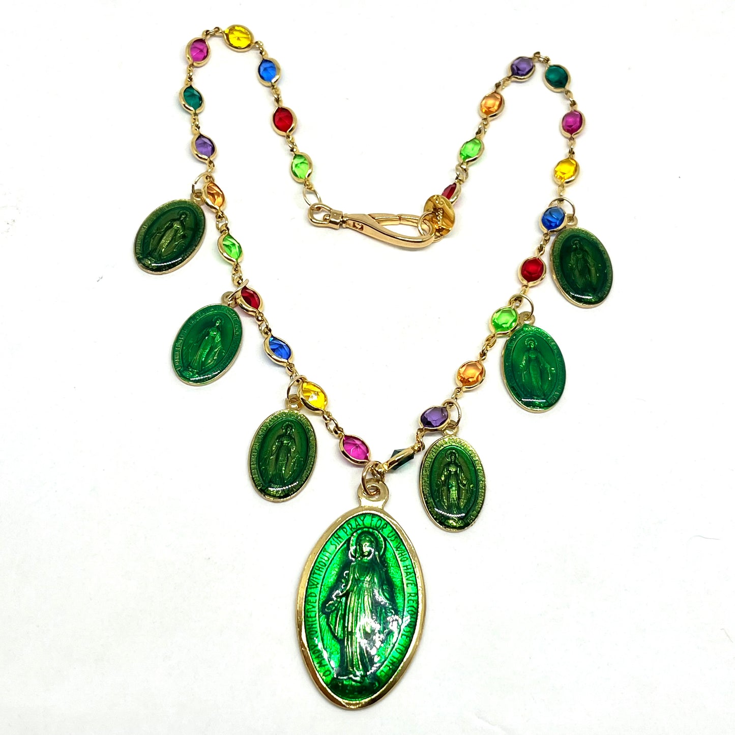 Collana Big Sunday Girl Verde