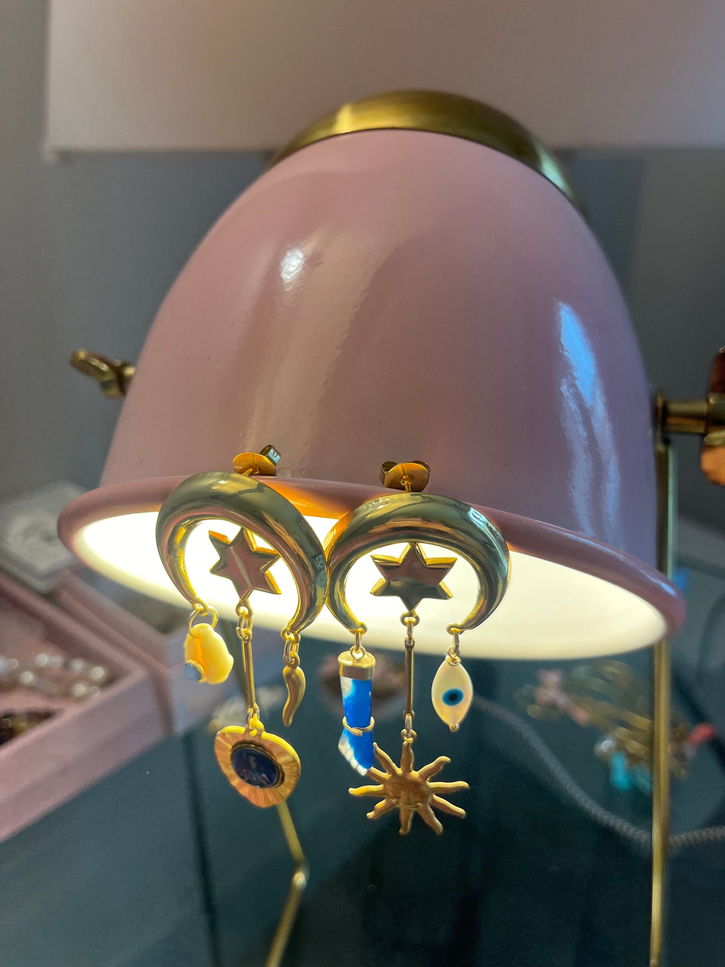 Orecchini Charms Blu