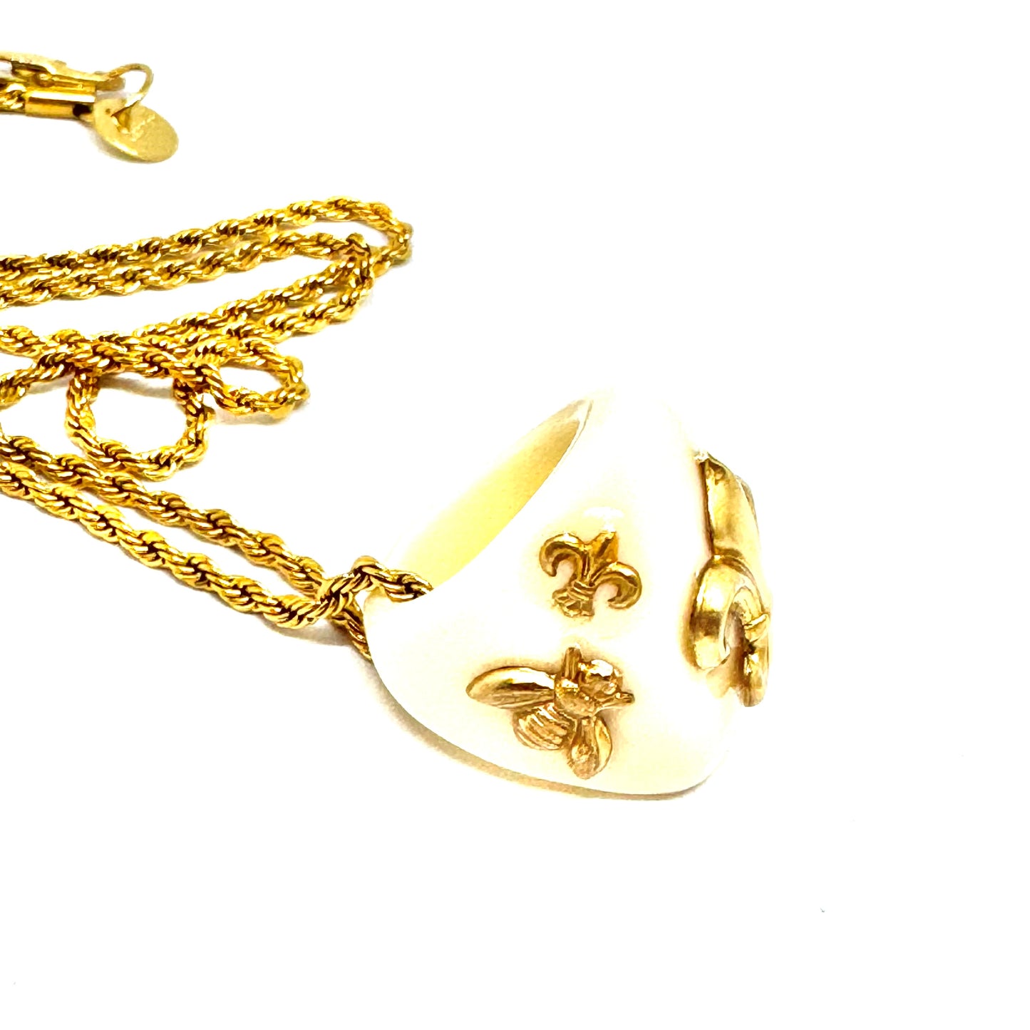 Collana Ring Giglio Panna