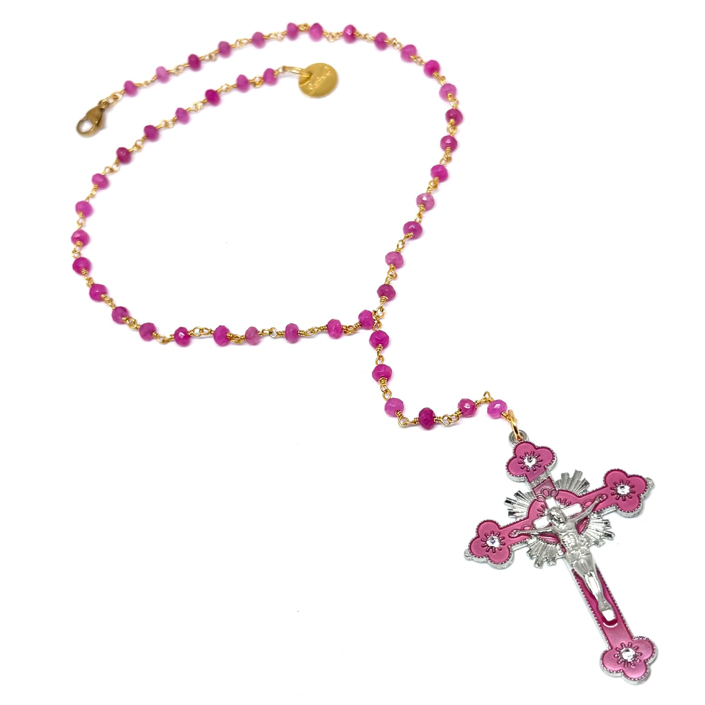 Collana Rosarietto Croce