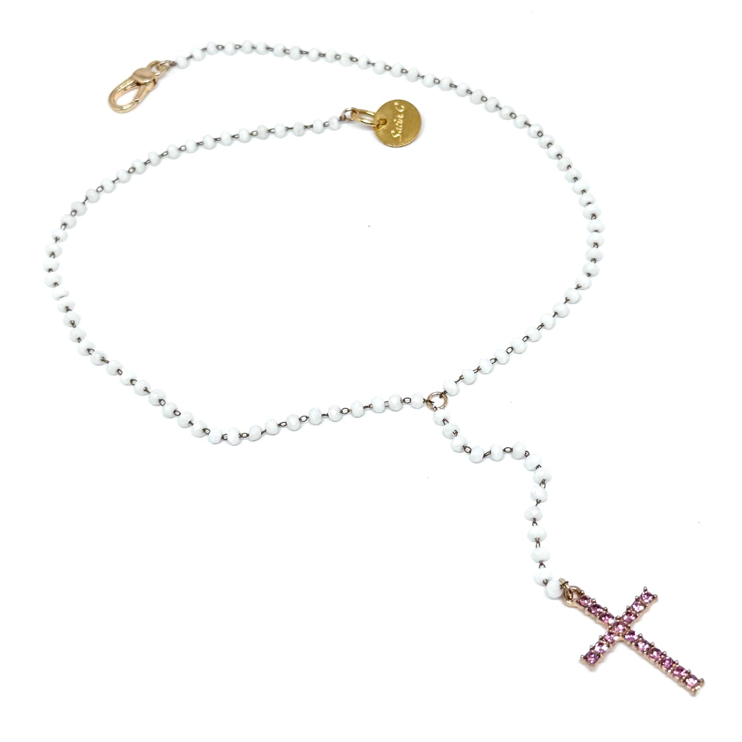 Collana Rosarietto Croce