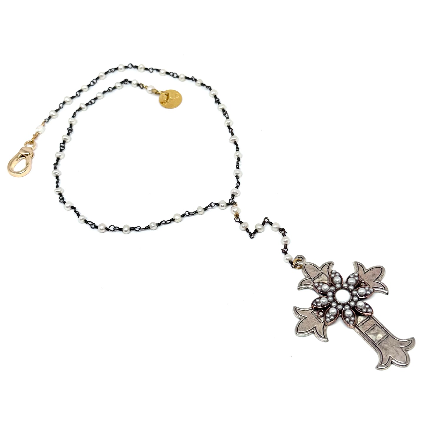 Collana Rosarietto Croce