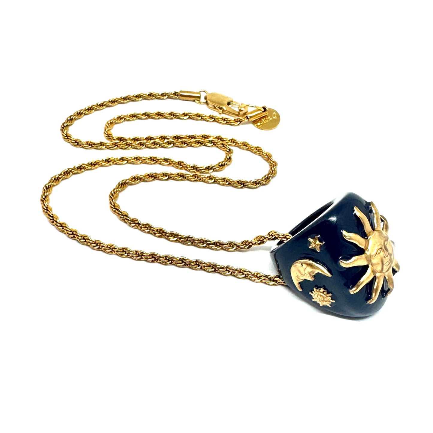 Collana Ring Astro Blu