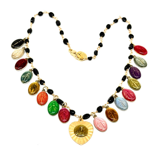 Collana Mini Rainbow Girl Onice