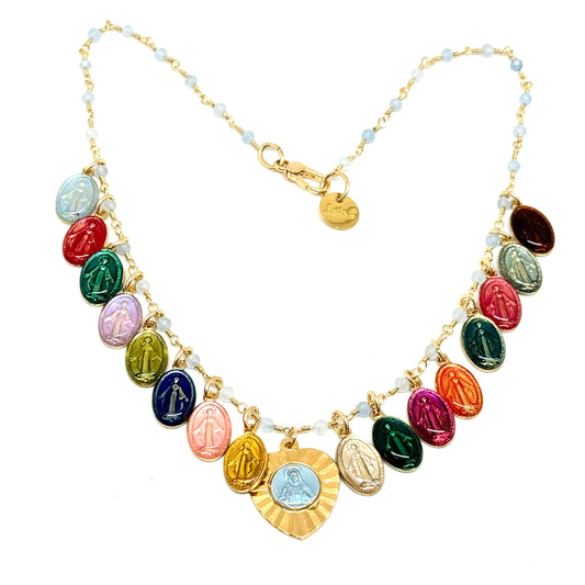 Collana Mini Rainbow Girl Baby Blue