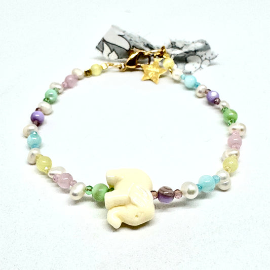 Bracciale Elefantino Bianco