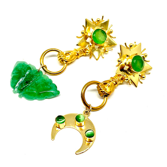 Orecchini Charms Verdi
