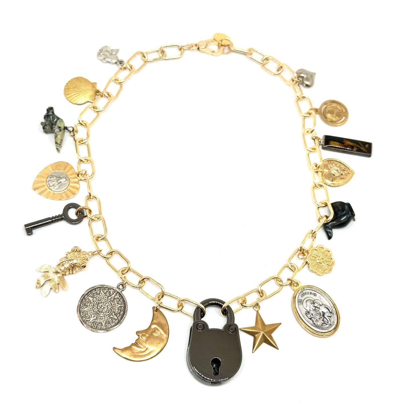 Collana Charms Lucchetto Silver