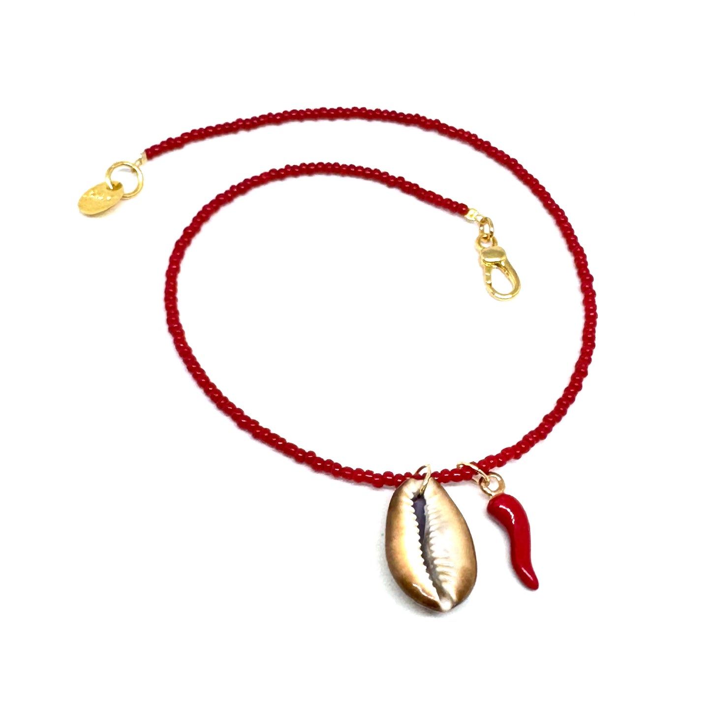 Collana Conchi Rosso
