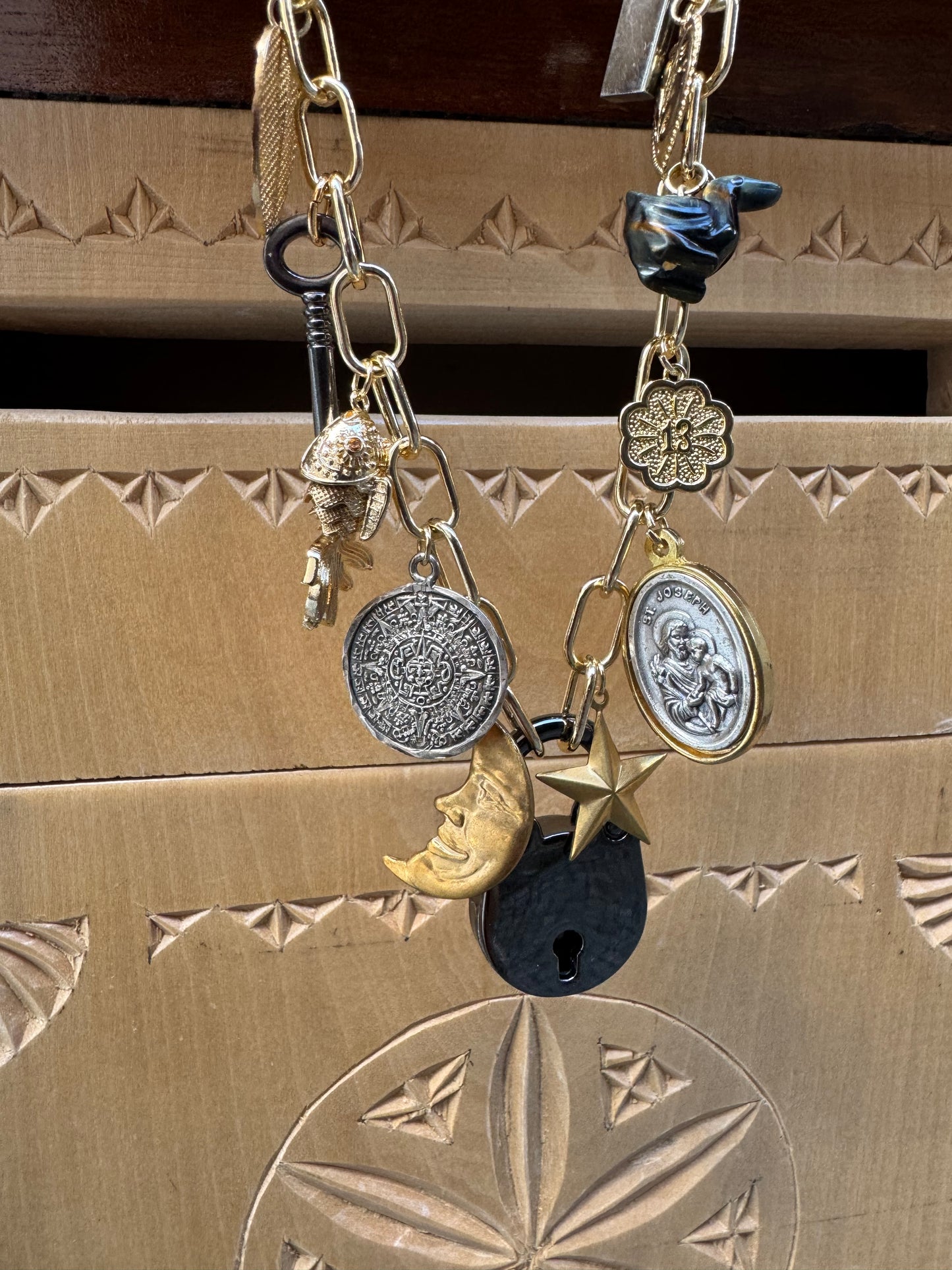 Collana Charms Lucchetto Silver