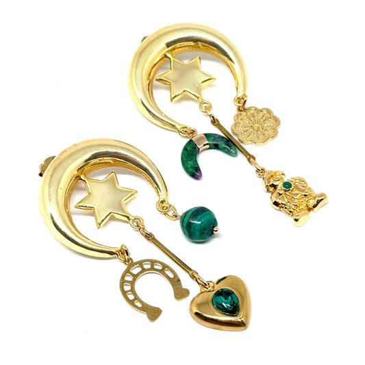 Orecchini Charms Sole Luna