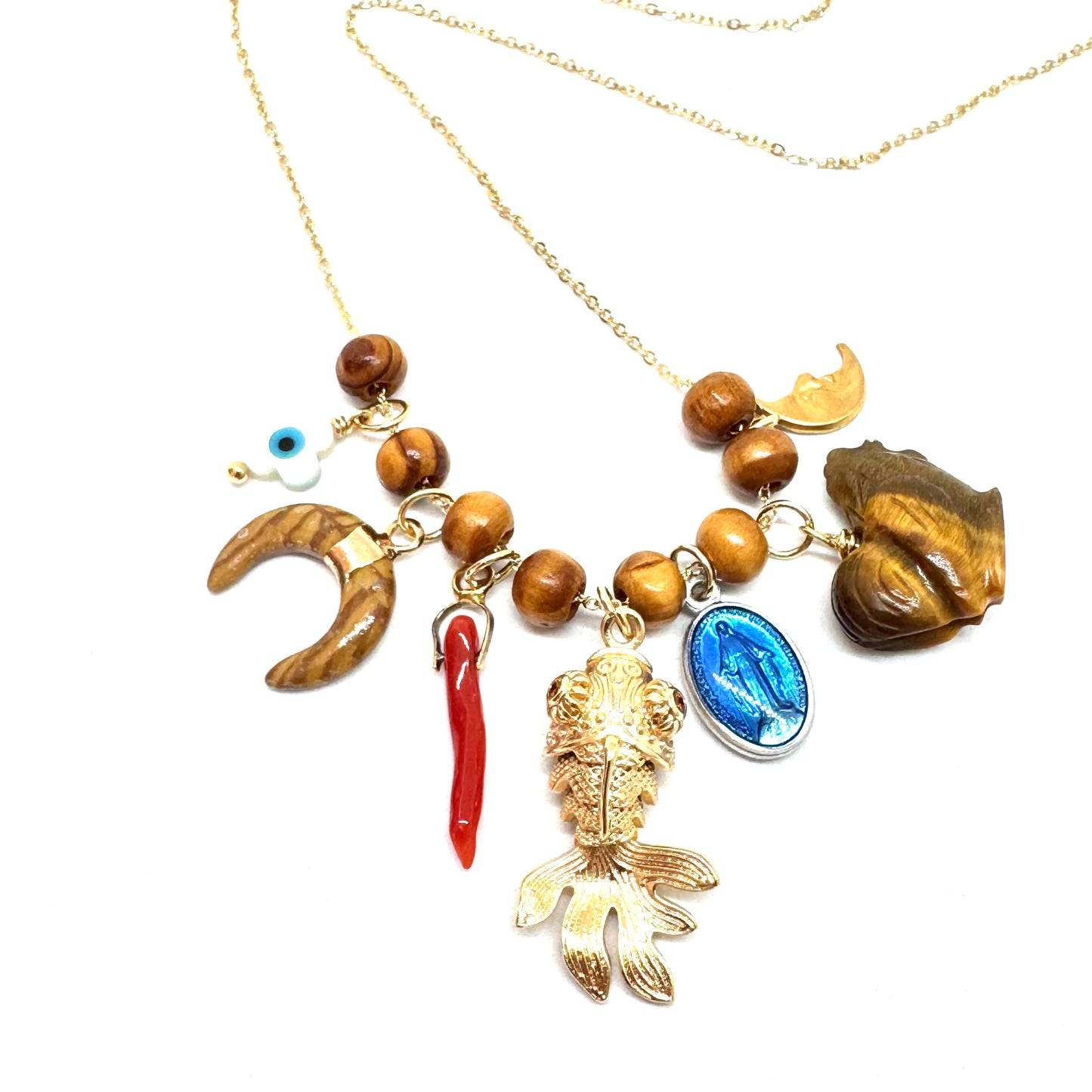 Collanina Good Luck Legno