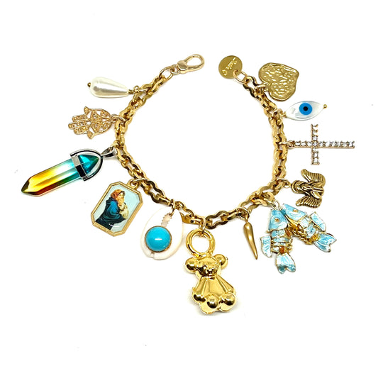 Bracciale Charms Azzurro
