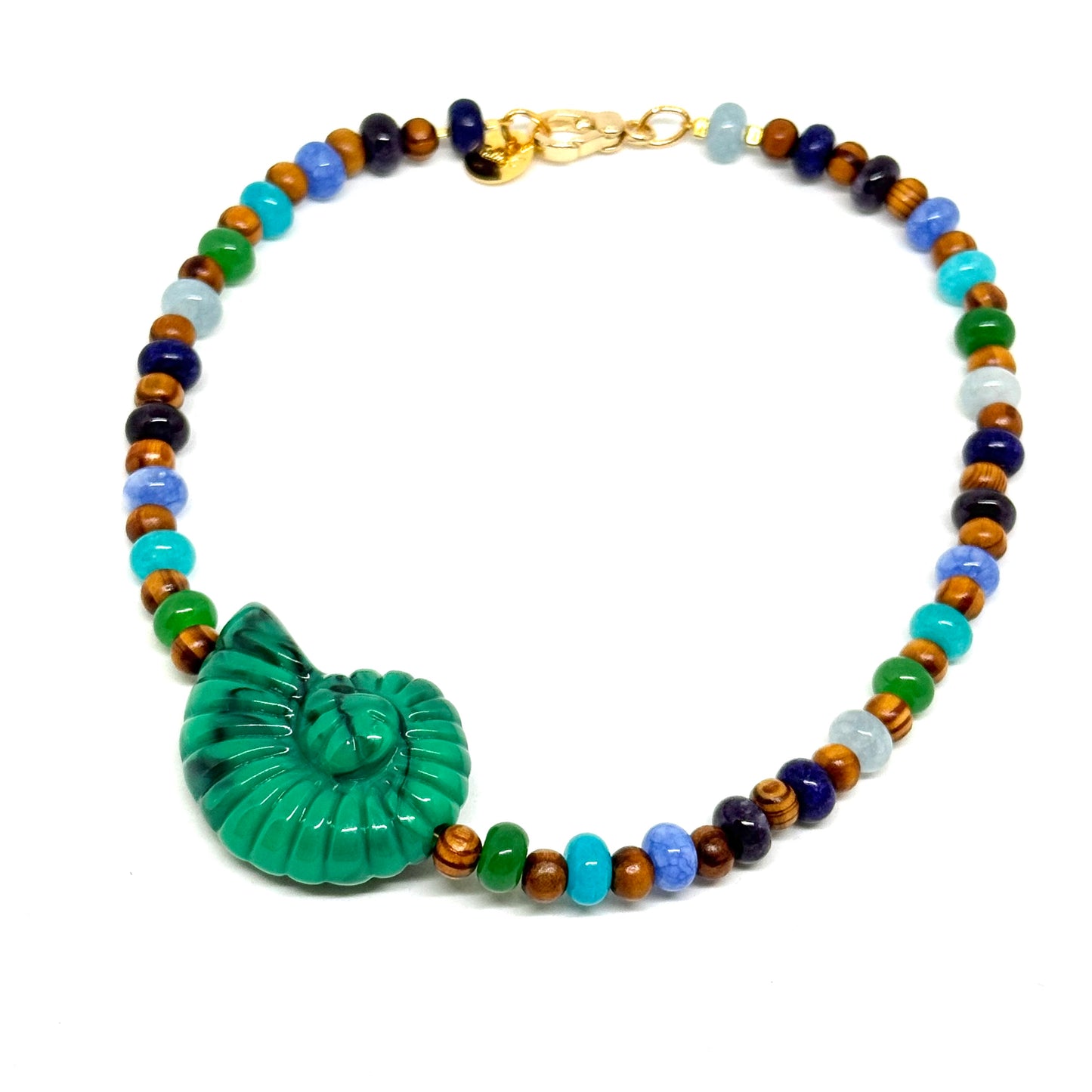 Collana Girocollo Nautilus Verde