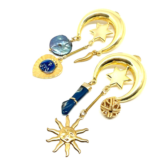 Orecchini Charms Blu
