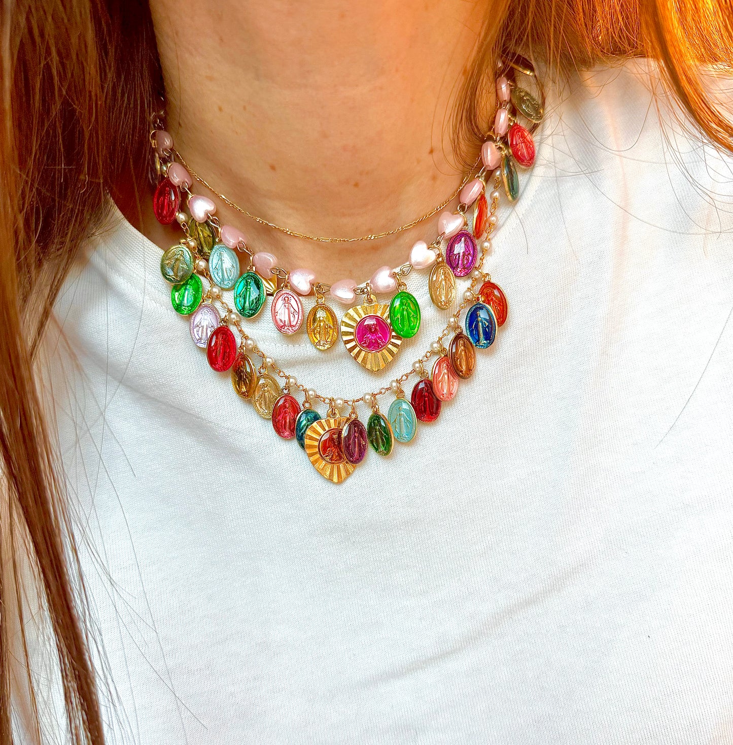 Collana Mini Rainbow Girl Perla