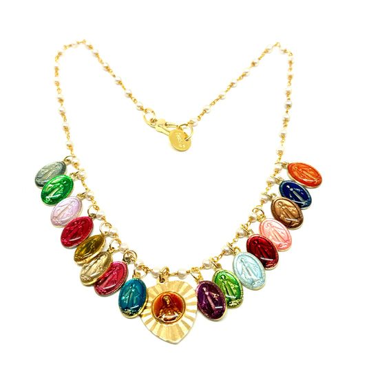Collana Mini Rainbow Girl Perla